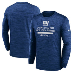 New York Giants Sideline Velocity Performance Long Sleeve T-Shirt - Royal - Nike