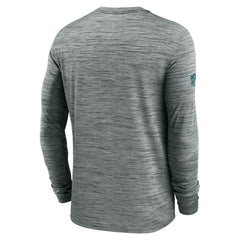 Philadelphia Eagles Sideline Velocity Performance Long Sleeve T-Shirt - Gray - Nike