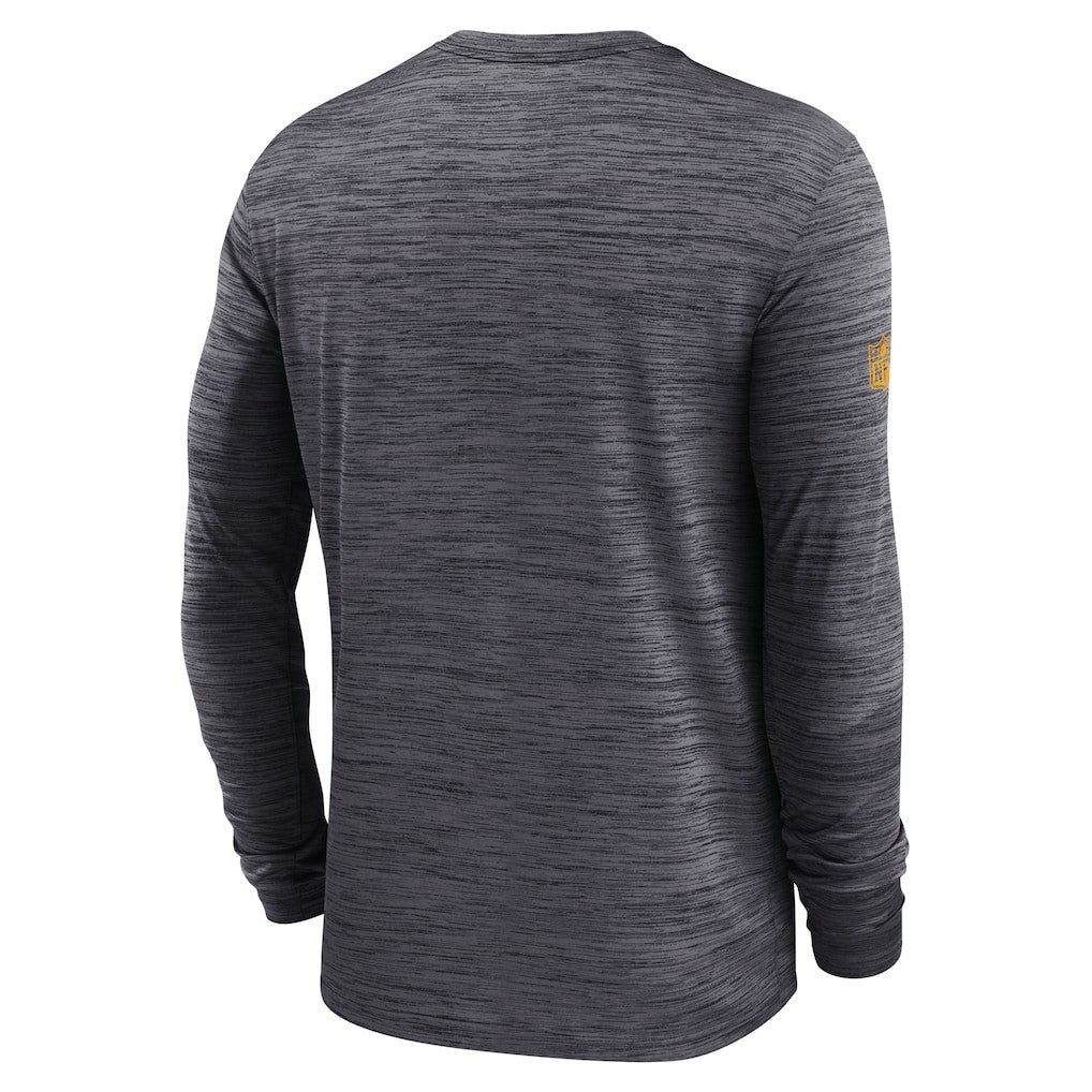 Pittsburgh Steelers Sideline Velocity Performance Long Sleeve T-Shirt - Black - Nike