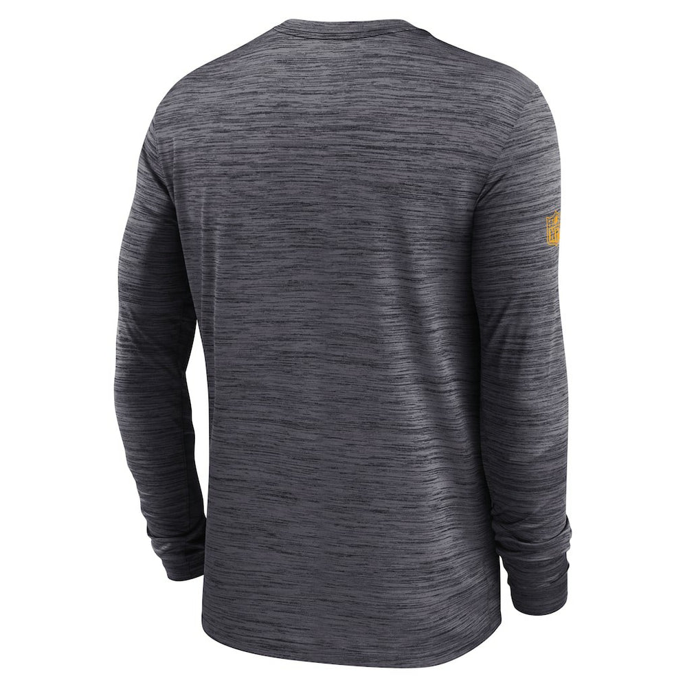 Pittsburgh Steelers Sideline Velocity Performance Long Sleeve T-Shirt - Black - Nike