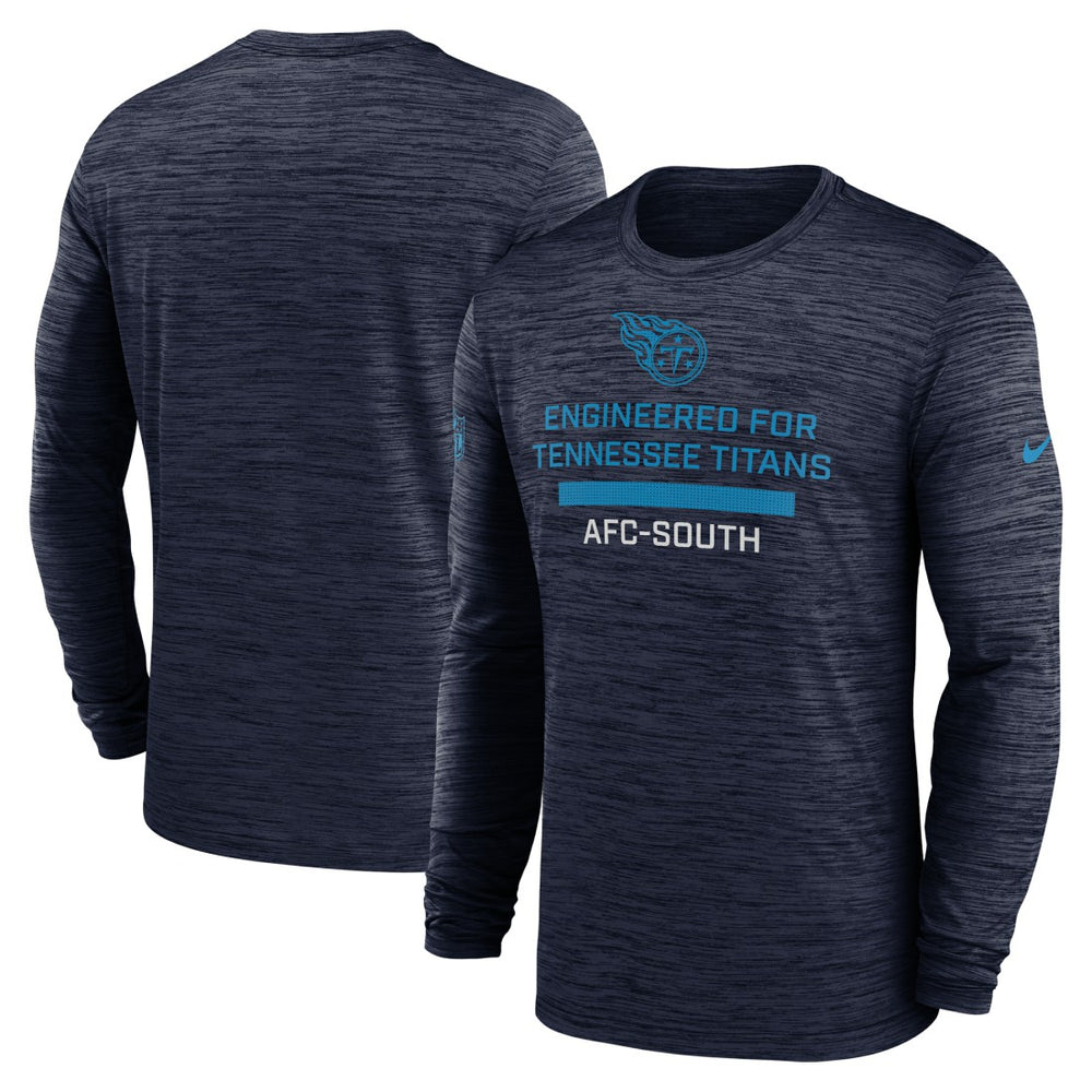 Tennessee Titans Sideline Velocity Performance Long Sleeve T-Shirt - Navy - Nike