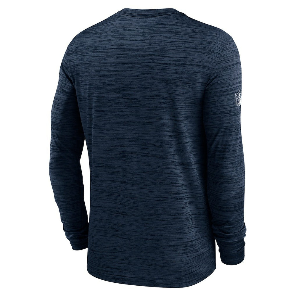Dallas Cowboys Sideline Velocity Performance Long Sleeve T-Shirt - Navy - Nike