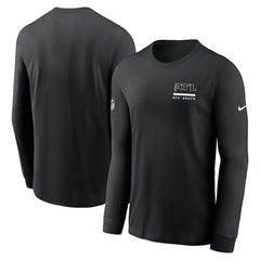 Atlanta Falcons Sideline Dri-FIT Long Sleeve T-Shirt - Black - Nike