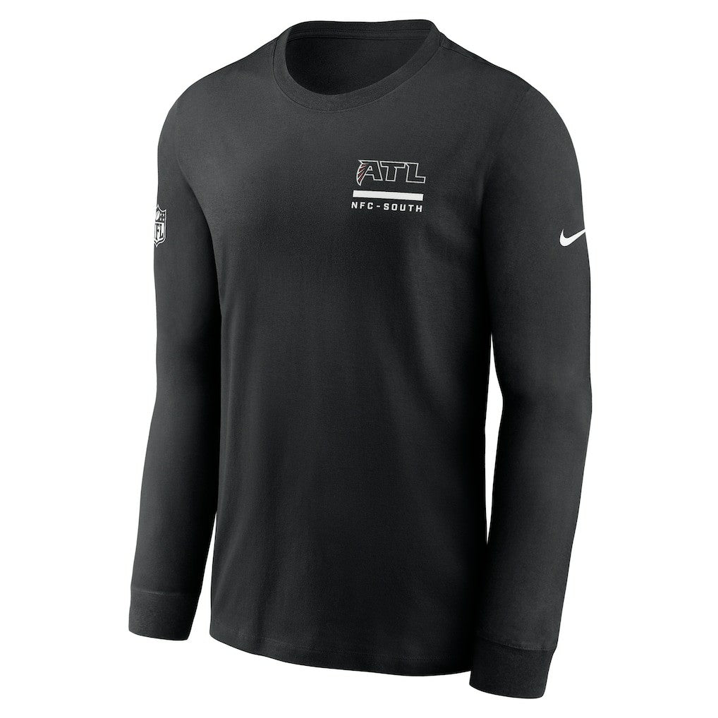 Atlanta Falcons Sideline Dri-FIT Long Sleeve T-Shirt - Black - Nike