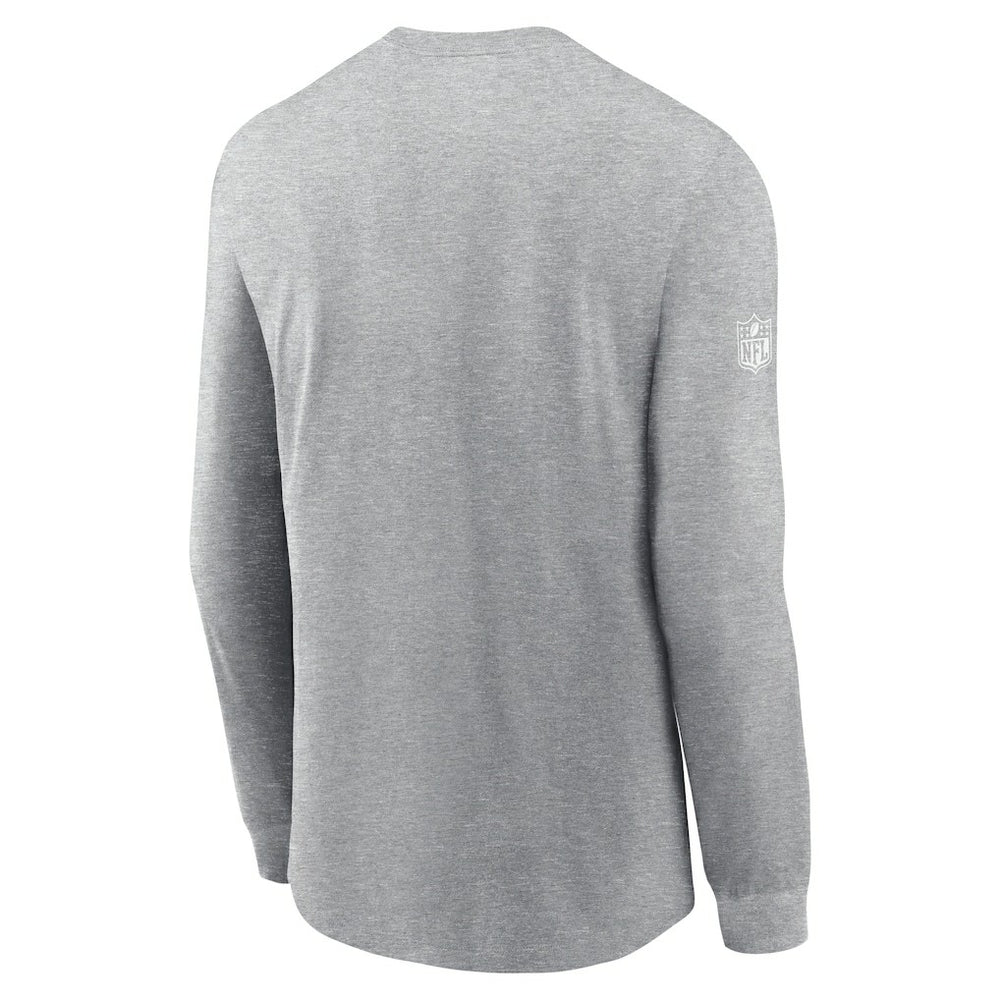 Arizona Cardinals Sideline Dri-FIT Long Sleeve T-Shirt - Heather Gray - Nike