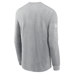 Arizona Cardinals Sideline Dri-FIT Long Sleeve T-Shirt - Heather Gray - Nike