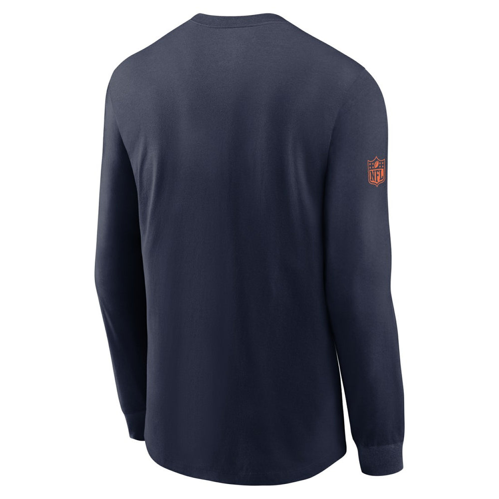 Denver Broncos Sideline Dri-FIT Long Sleeve T-Shirt - Navy - Nike