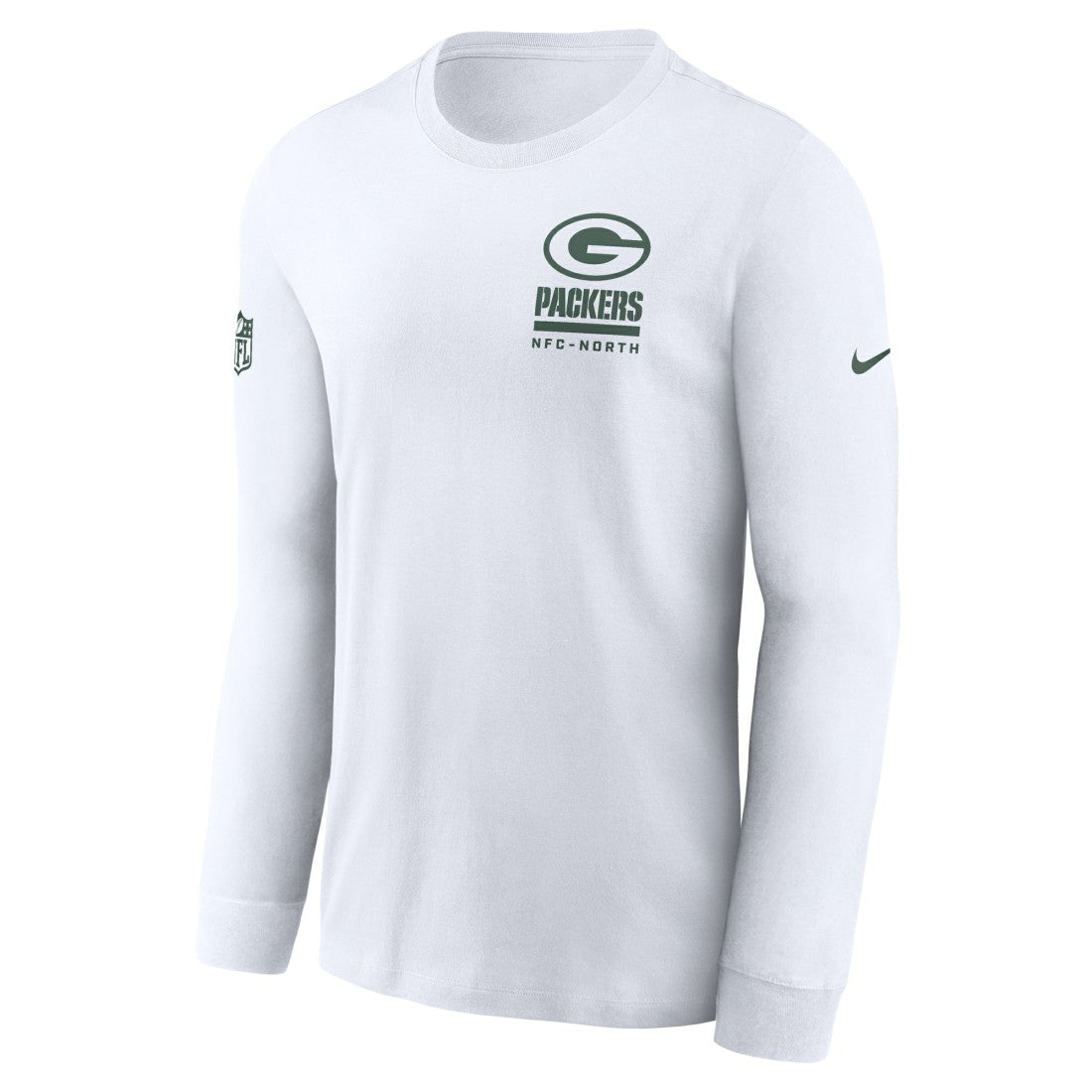 Green Bay Packers Sideline Dri-FIT Long Sleeve T-Shirt - White - Nike