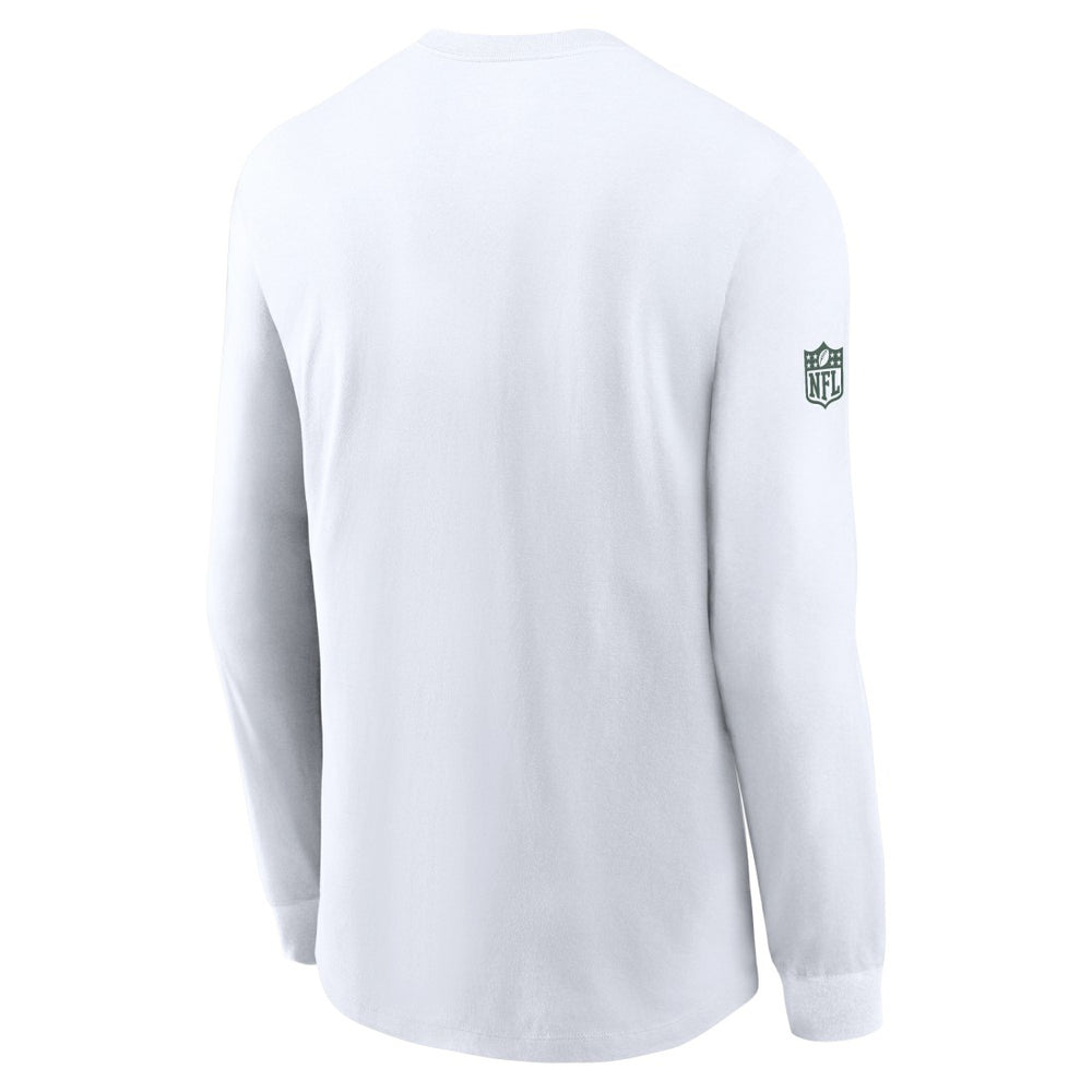 Green Bay Packers Sideline Dri-FIT Long Sleeve T-Shirt - White - Nike