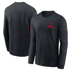 Houston Texans Sideline Dri-FIT Long Sleeve T-Shirt - Navy - Nike