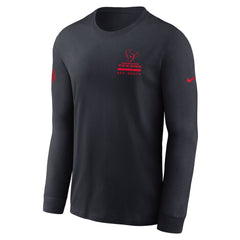 Houston Texans Sideline Dri-FIT Long Sleeve T-Shirt - Navy - Nike
