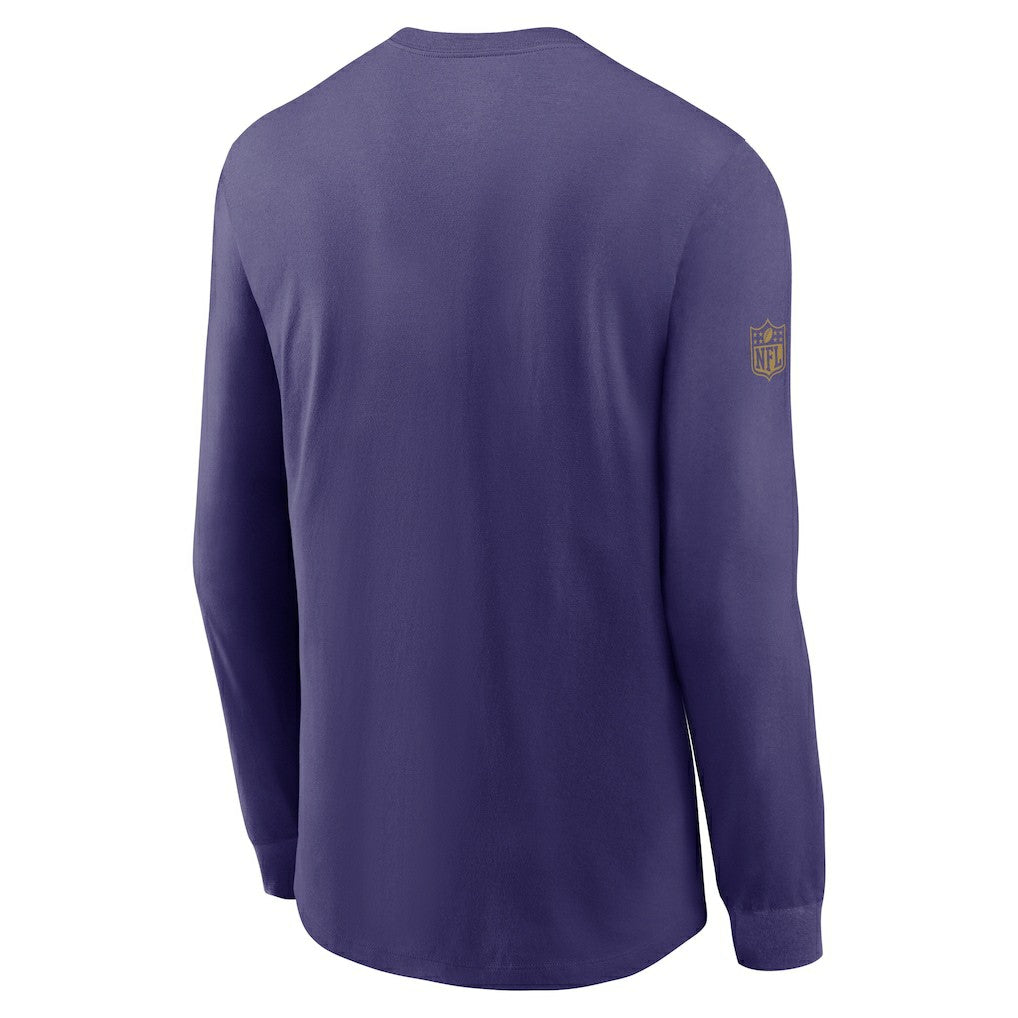 Baltimore Ravens Sideline Dri-FIT Long Sleeve T-Shirt - Purple - Nike