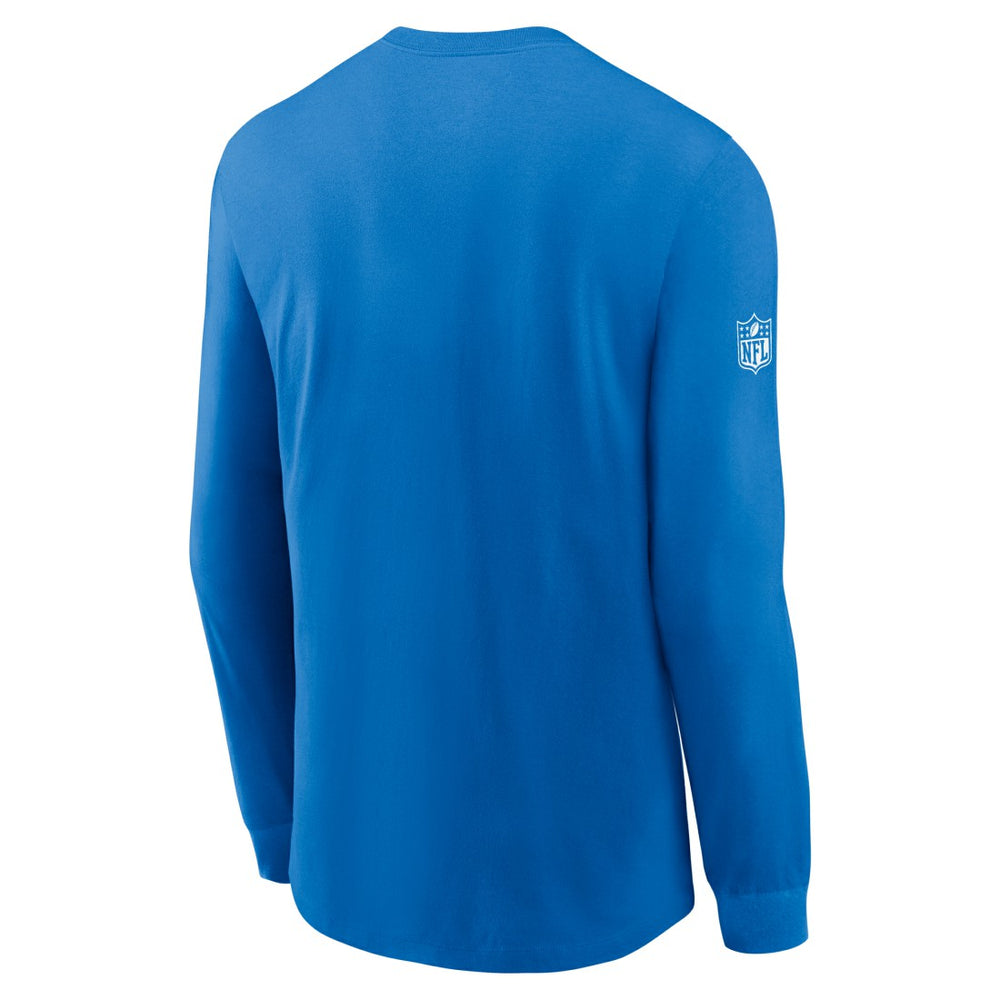 Detroit Lions Sideline Dri-FIT Long Sleeve T-Shirt - Blue - Nike
