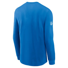 Detroit Lions Sideline Dri-FIT Long Sleeve T-Shirt - Blue - Nike