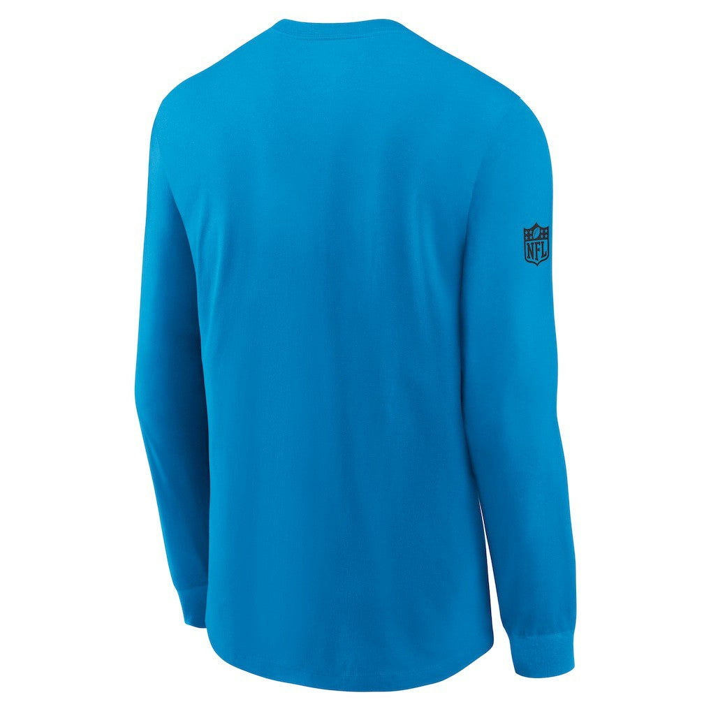 Carolina Panthers Sideline Dri-FIT Long Sleeve T-Shirt - Blue - Nike