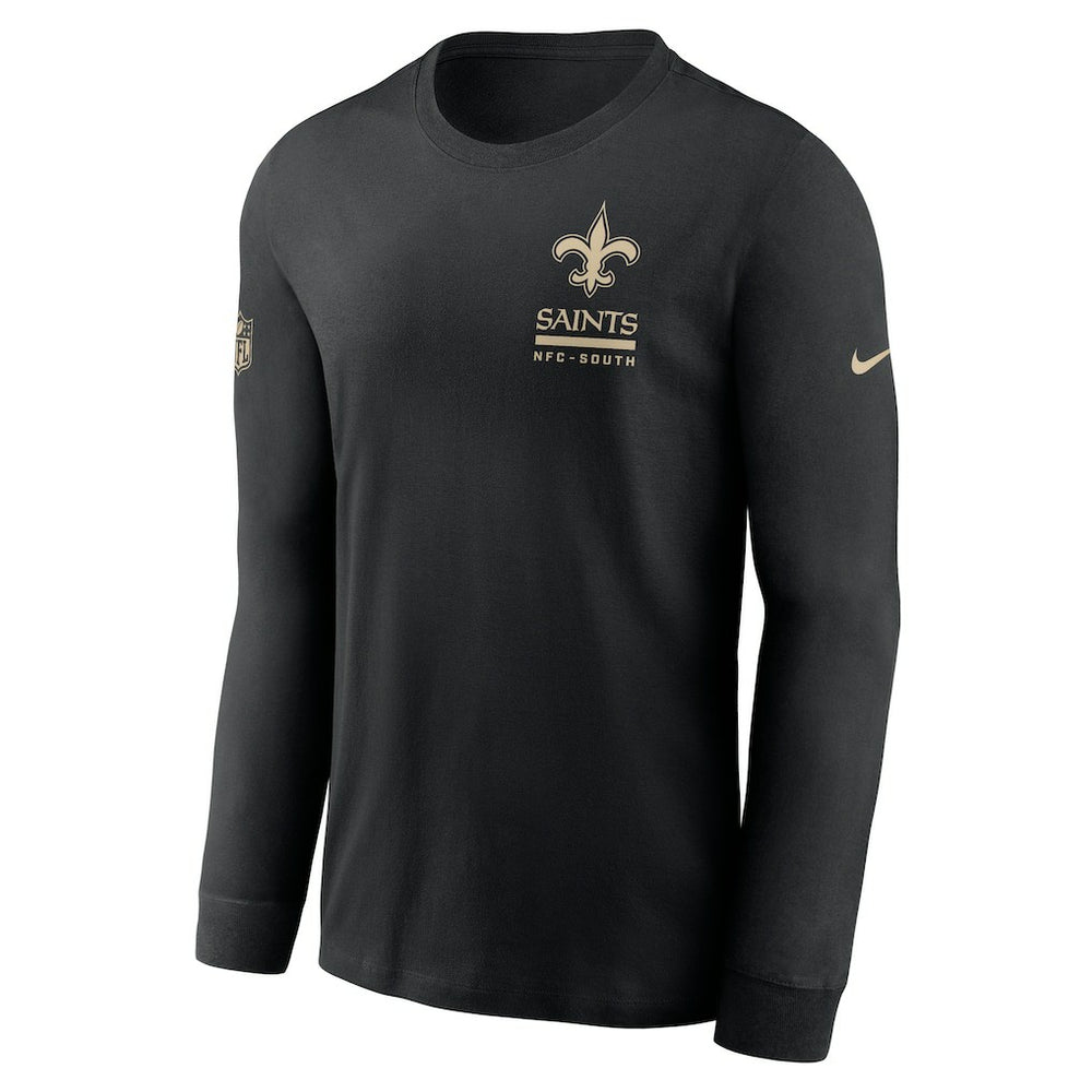 New Orleans Saints Sideline Dri-FIT Long Sleeve T-Shirt - Black - Nike