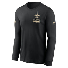 New Orleans Saints Sideline Dri-FIT Long Sleeve T-Shirt - Black - Nike