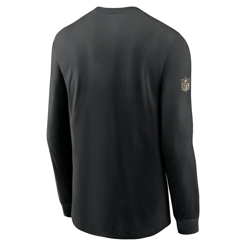 New Orleans Saints Sideline Dri-FIT Long Sleeve T-Shirt - Black - Nike
