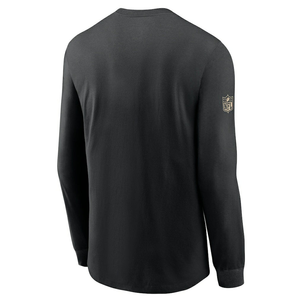 New Orleans Saints Sideline Dri-FIT Long Sleeve T-Shirt - Black - Nike