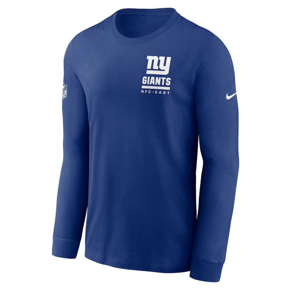 New York Giants Sideline Dri-FIT Long Sleeve T-Shirt - Royal - Nike