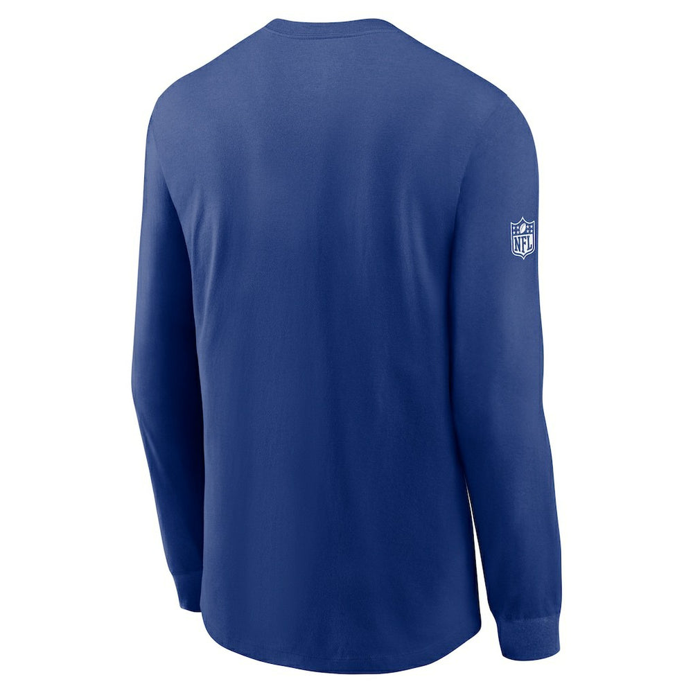New York Giants Sideline Dri-FIT Long Sleeve T-Shirt - Royal - Nike
