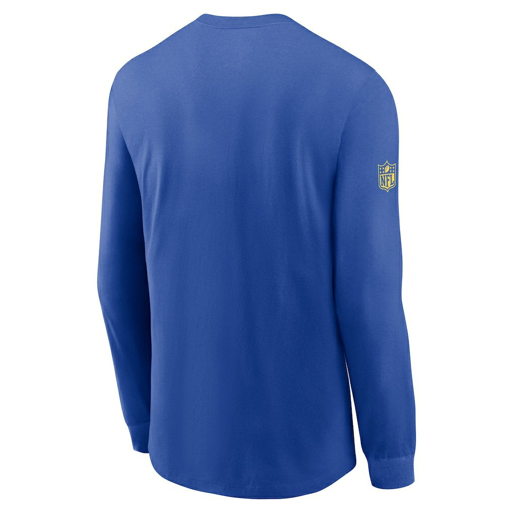 Los Angeles Rams Sideline Dri-FIT Long Sleeve T-Shirt - Royal - Nike