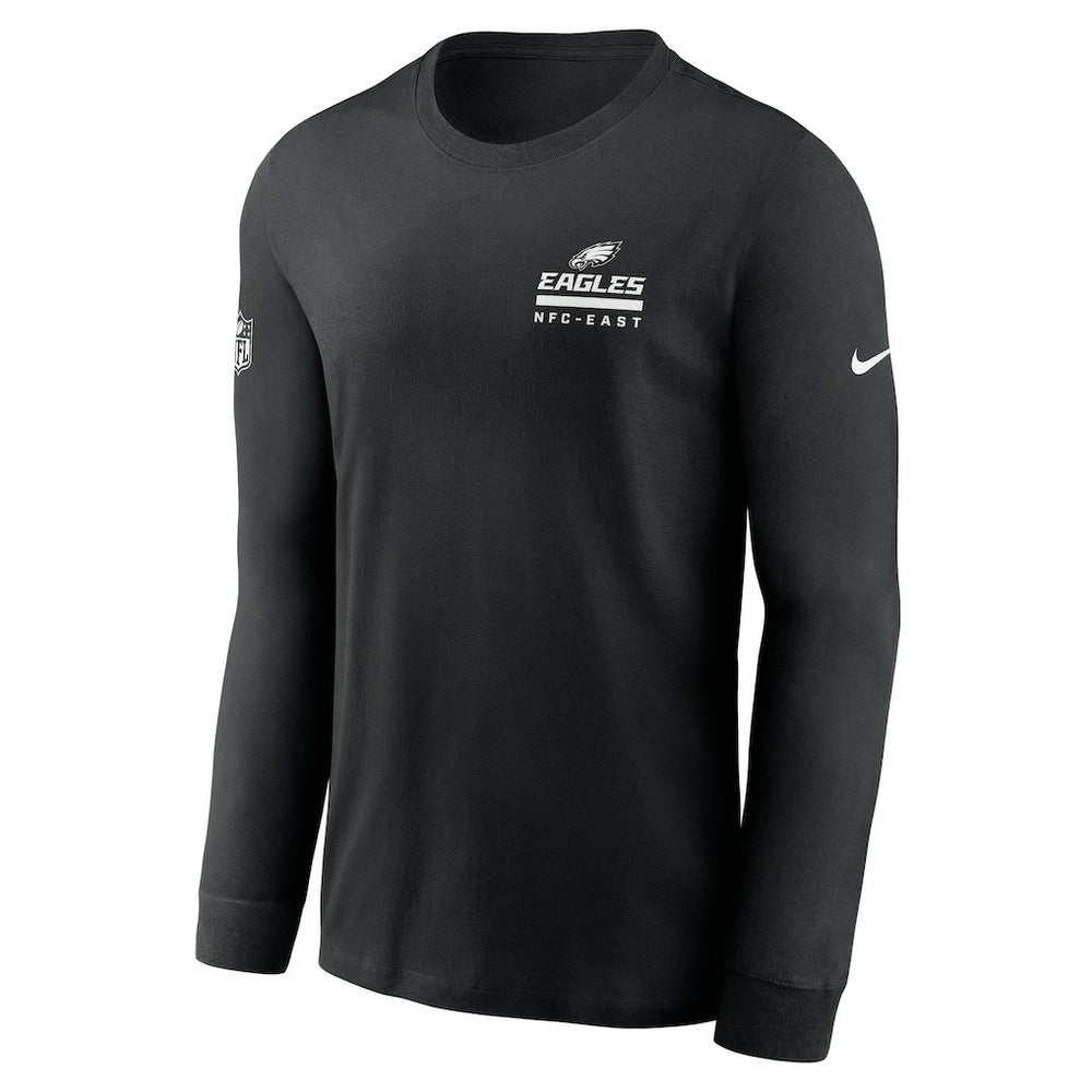 Philadelphia Eagles Sideline Dri-FIT Long Sleeve T-Shirt - Black - Nike