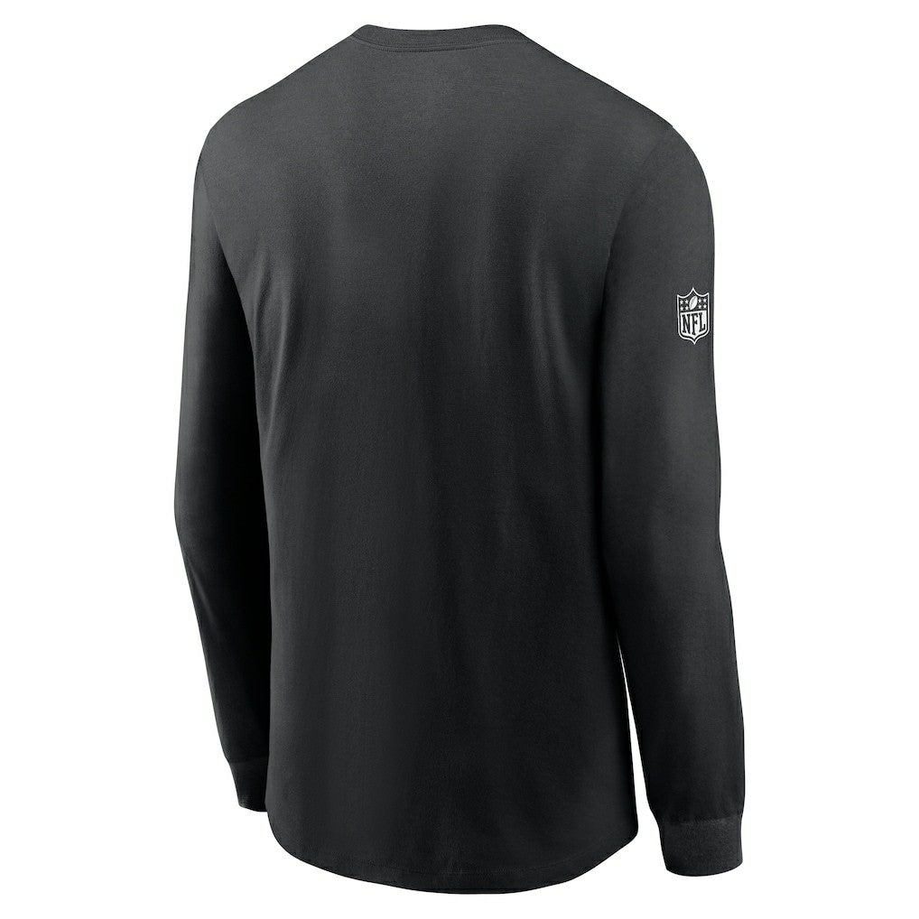 Philadelphia Eagles Sideline Dri-FIT Long Sleeve T-Shirt - Black - Nike