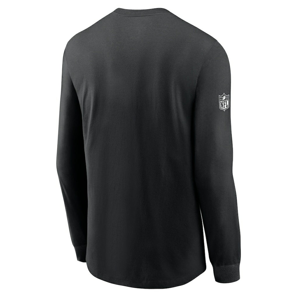 Philadelphia Eagles Sideline Dri-FIT Long Sleeve T-Shirt - Black - Nike