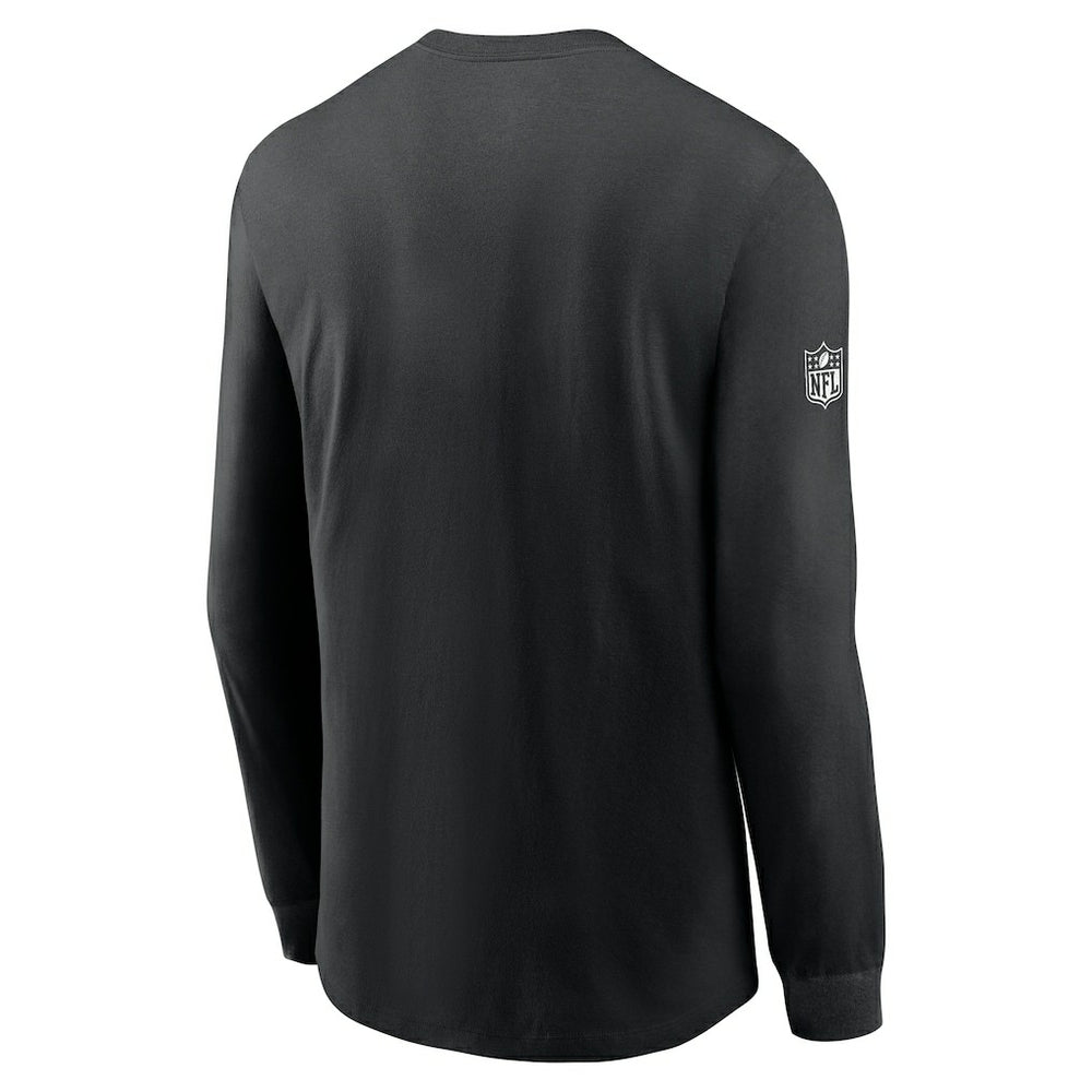 Minnesota Vikings Sideline Dri-FIT Long Sleeve T-Shirt - Black - Nike