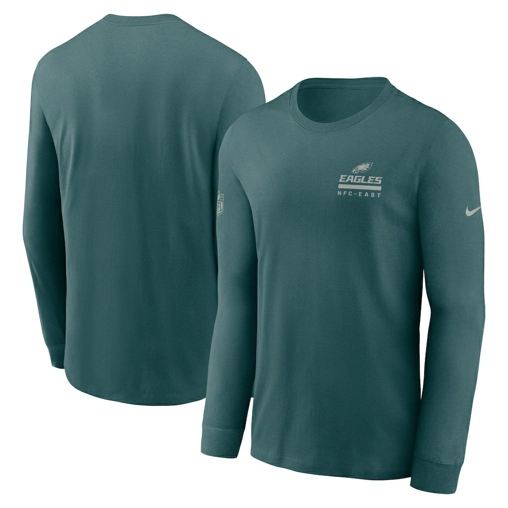 Philadelphia Eagles Sideline Dri-FIT Long Sleeve T-Shirt - Midnight Green - Nike