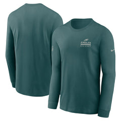 Philadelphia Eagles Sideline Dri-FIT Long Sleeve T-Shirt - Midnight Green - Nike
