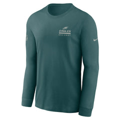 Philadelphia Eagles Sideline Dri-FIT Long Sleeve T-Shirt - Midnight Green - Nike