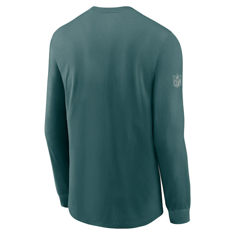 Philadelphia Eagles Sideline Dri-FIT Long Sleeve T-Shirt - Midnight Green - Nike