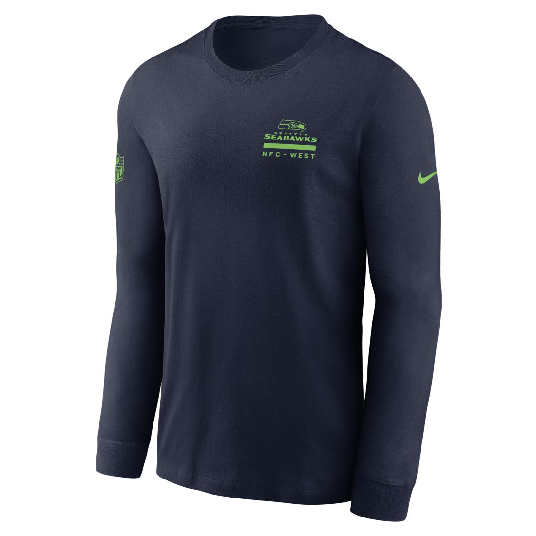 Seattle Seahawks Sideline Dri-FIT Long Sleeve T-Shirt - College Navy - Nike