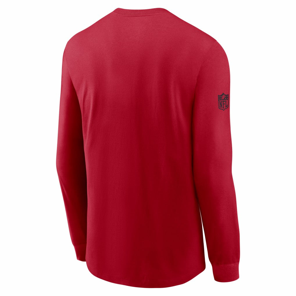 San Francisco 49ers Sideline Dri-FIT Long Sleeve T-Shirt - Scarlet - Nike