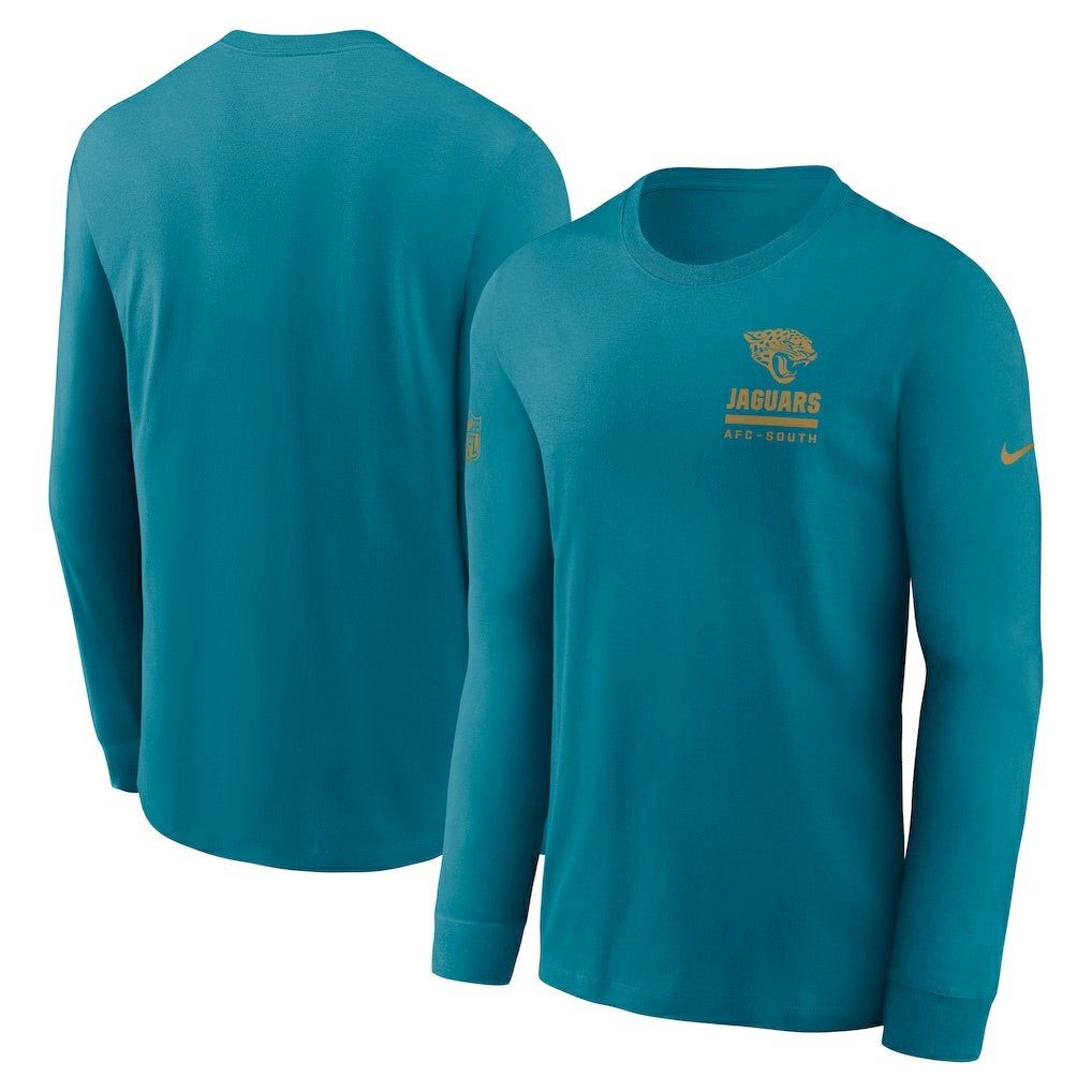 Jacksonville Jaguars Sideline Dri-FIT Long Sleeve T-Shirt - Teal - Nike