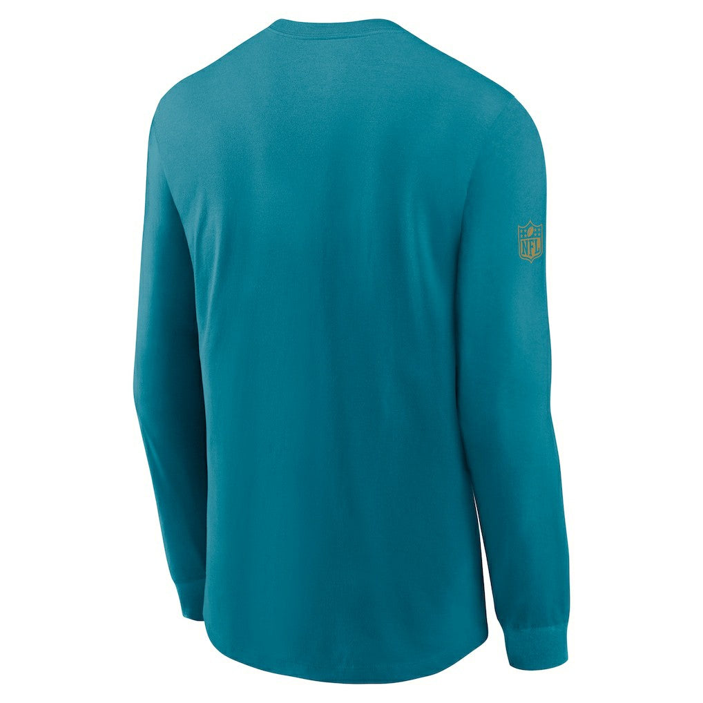 Jacksonville Jaguars Sideline Dri-FIT Long Sleeve T-Shirt - Teal - Nike