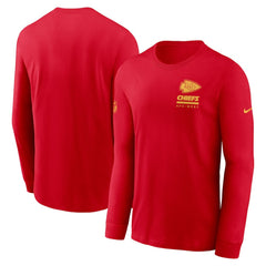 Kansas City Chiefs Sideline Dri-FIT Long Sleeve T-Shirt - Red - Nike