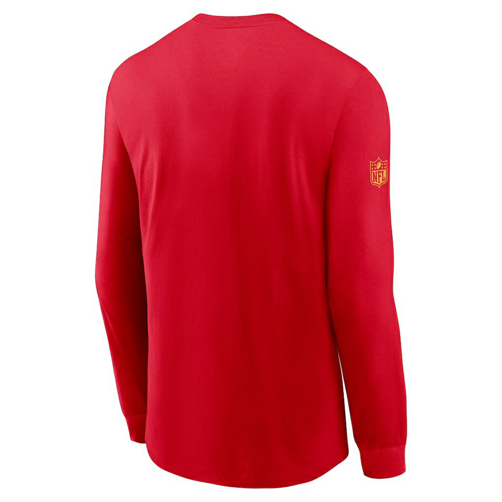 Kansas City Chiefs Sideline Dri-FIT Long Sleeve T-Shirt - Red - Nike