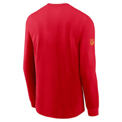 Kansas City Chiefs Sideline Dri-FIT Long Sleeve T-Shirt - Red - Nike
