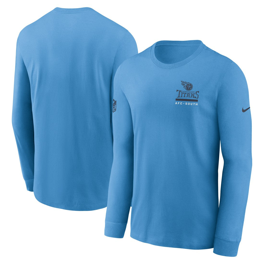 Tennessee Titans Sideline Dri-FIT Long Sleeve T-Shirt - Light Blue - Nike