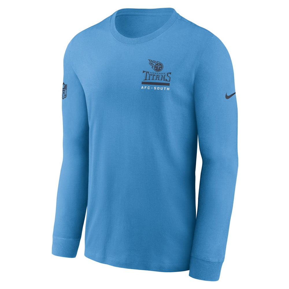 Tennessee Titans Sideline Dri-FIT Long Sleeve T-Shirt - Light Blue - Nike