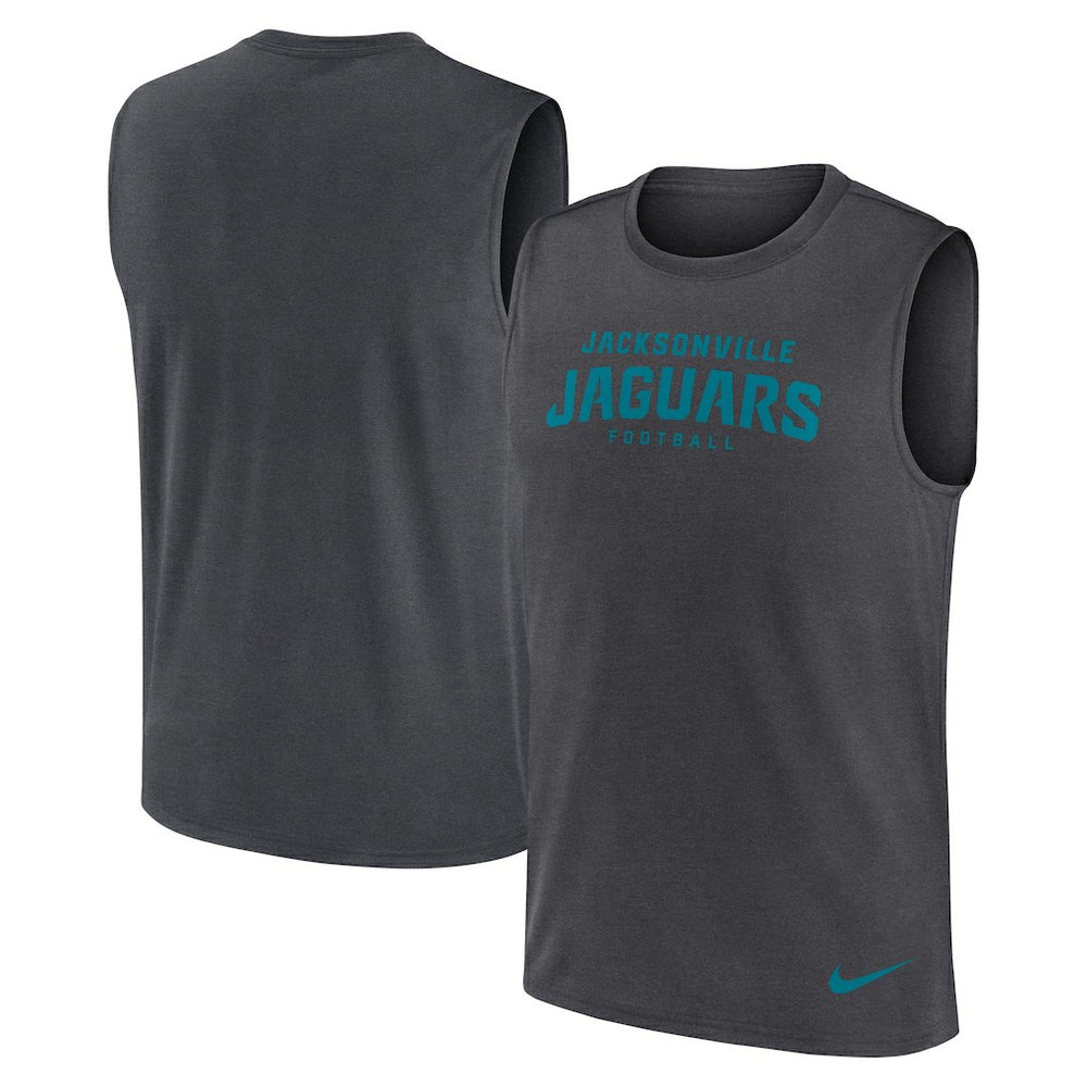 Jacksonville Jaguars Primetime Legend Dri-FIT Muscle Tank Top - Charcoal - Nike