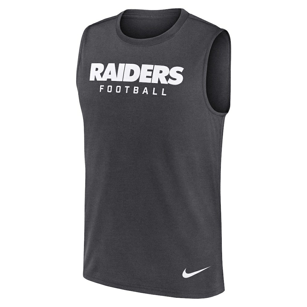 Las Vegas Raiders Primetime Legend Dri-FIT Muscle Tank Top - Charcoal - Nike