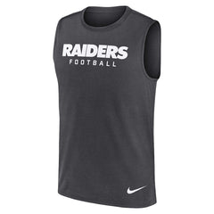 Las Vegas Raiders Primetime Legend Dri-FIT Muscle Tank Top - Charcoal - Nike