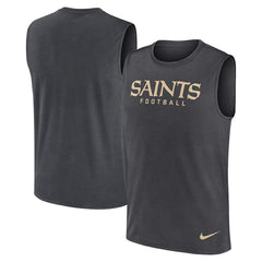 New Orleans Saints Primetime Legend Dri-FIT Muscle Tank Top - Charcoal - Nike