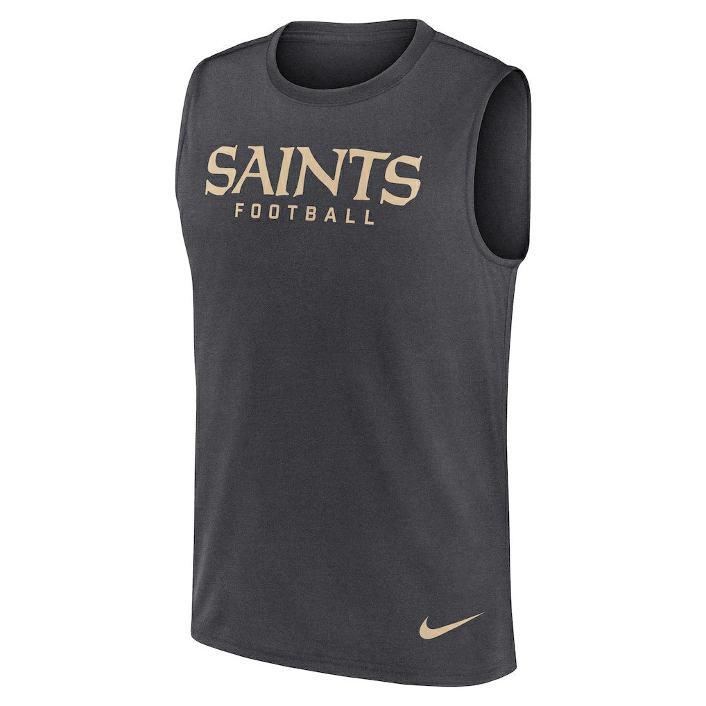 New Orleans Saints Primetime Legend Dri-FIT Muscle Tank Top - Charcoal - Nike