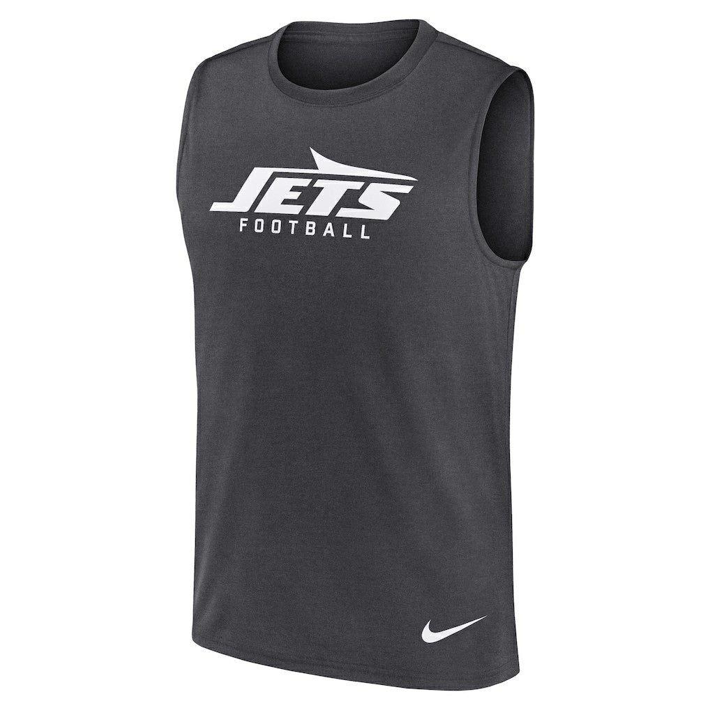 New York Jets Primetime Legend Dri-FIT Muscle Tank Top - Charcoal - Nike