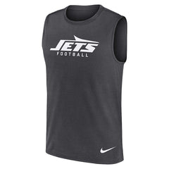 New York Jets Primetime Legend Dri-FIT Muscle Tank Top - Charcoal - Nike